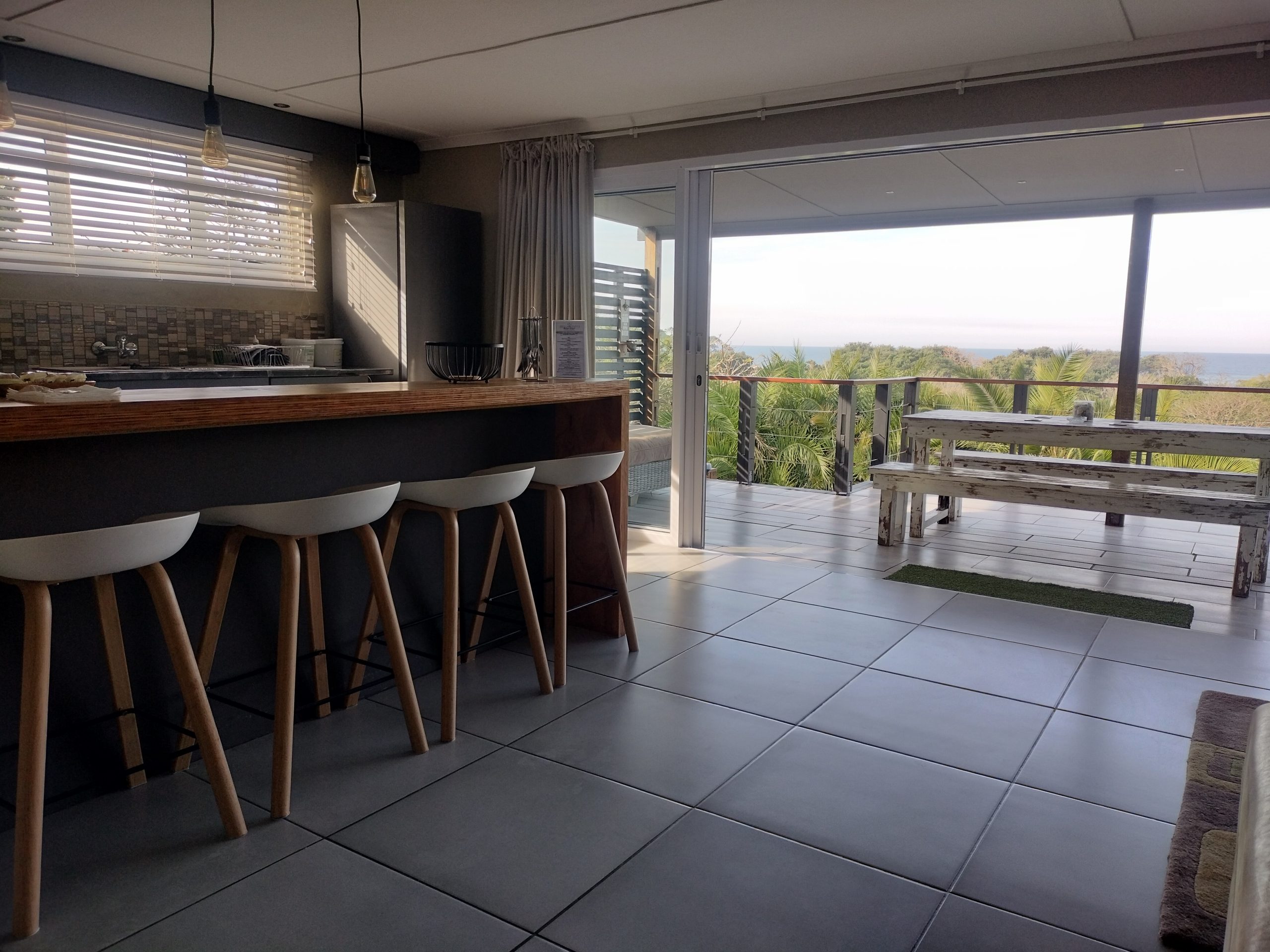 Oyster Oasis View and Kitchen